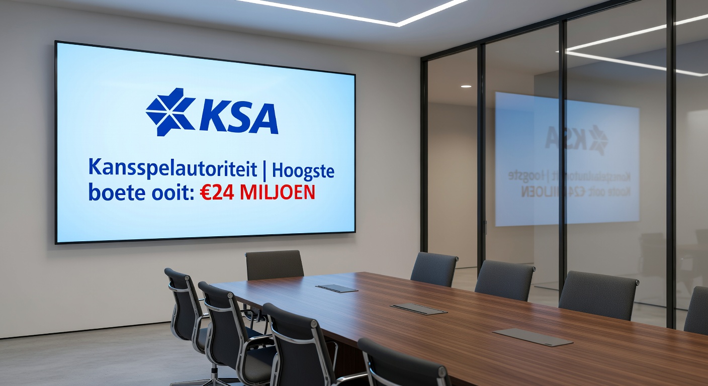 Speler beklimt een digitale loyaliteitsladder met symbolen van voetbalparlays en slotmachines, met beloningen die op elke trede zichtbaar zijn