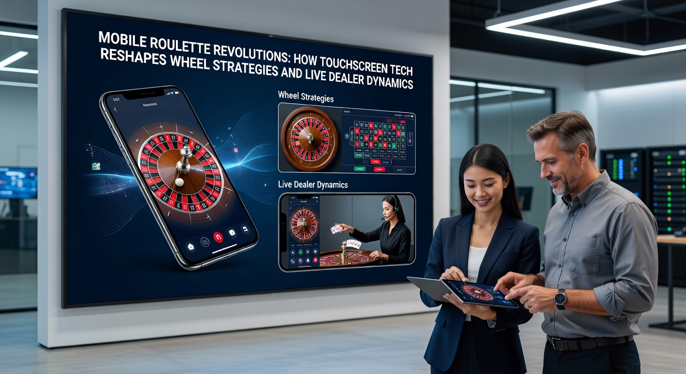 Live dealer bij mobiele roulette met multi-touch interface en AR overlays op tablet scherm