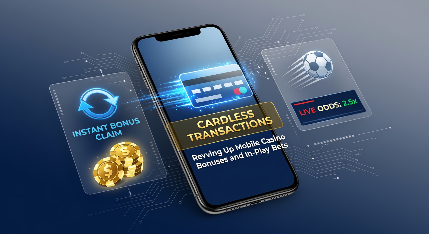 Smartphone met kaartloze betaaloptie activeert mobiele casino bonus tijdens in-play bet