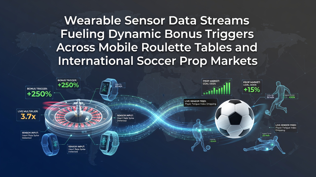 Wearable sensor data streams die dynamische bonustriggers activeren in mobiele roulette en voetbalprop markten
